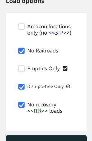Filled Amazing Relay Load options filters